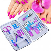 15 pieces luxury manicure set nail cutter kit