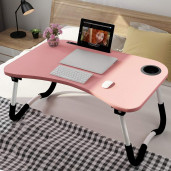 Portable Foldable Laptop Desk Home Laptop Table Notebook Study Laptop Stand- pink