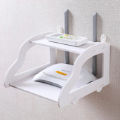 2 layer Wall Mount Wifi Router Storage Rack