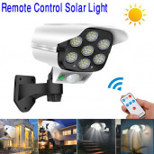 Remote control 77 LED solar motion sensor lamp