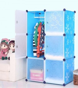 Portable Cloth Storage Rack of 6 boxes