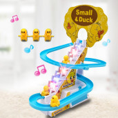 Cartoon Music Duck Climbing  Train Duck Toys