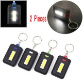 Mini LED Flashlight With Keychain (2 Pieces)