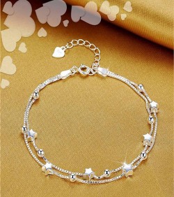 CHARM ANKLETS SILVER PLATED