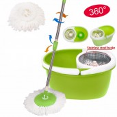 360 degree Microfibre Spin Mop steal