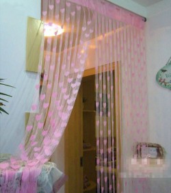 Handloomhub Net Curtains-2 pcs pink