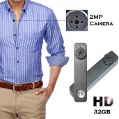 Button Spy Hidden Video Camera Built In 32GB Memory