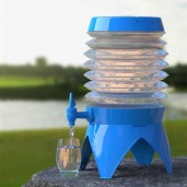 food grade 5.5L  plastic party water dispenser switch tap 4 legs holder folding bucket