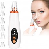 Rechargeable Blackhead Remover Vacuum Pore Cleaner  6 Suction Heads