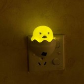 yellow duck with egg shape led night light