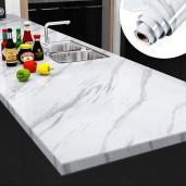 Oil Proof Marble Pattern Self Adhesive Wall Stickers